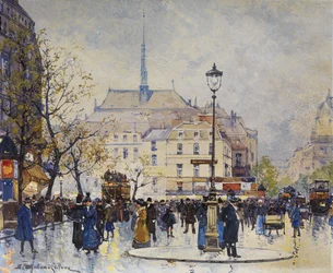 Pariser Straßenszene